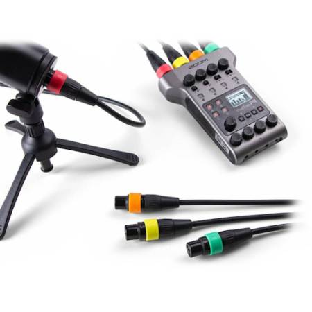 Zoom XLR-4c/CP - zestaw kabli XLR z pierścieniami do oznaczania_Przykład użycia_3